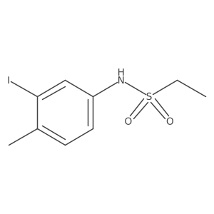 N-(3-iodo-4-methylphenyl)ethanesulfonamide结构式