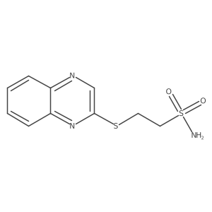 2-(Quinoxalin-2-ylthio)ethane-1-sulfonamide Structure