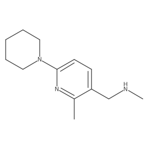 N-Methyl-1-(2-methyl-6-(piperidin-1-yl)pyridin-3-yl)methanamine Structure