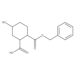 (1R,5S)-2-((benzyloxy)carbonyl)-5-hydroxycyclohexane-1-carboxylic acid结构式