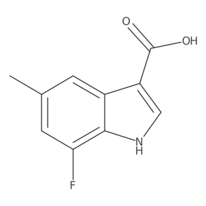 1H-Indole-3-carboxylic acid, 7-fluoro-5-methyl- Structure