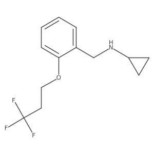N-{[2-(3,3,3-trifluoropropoxy)phenyl]methyl}cyclopropanamine Structure
