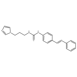 Urea, N-[3-(1H-imidazol-1-yl)propyl]-N'-[4-(2-phenyldiazenyl)phenyl]-结构式