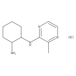 N1-(3-methylpyrazin-2-yl)cyclohexane-1,2-diamine hydrochloride Structure