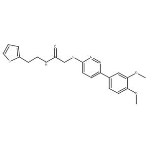 2-((6-(3,4-dimethoxyphenyl)pyridazin-3-yl)thio)-N-(2-(thiophen-2-yl)ethyl)acetamide结构式