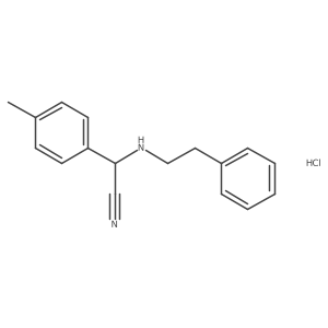 2-(Phenethylamino)-2-(p-tolyl)acetonitrile hydrochloride Structure