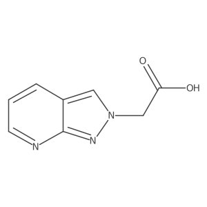 2-Pyrazolo[3,4-b]pyridin-2-ylacetic acid Structure