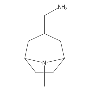 ((1R,5S)-8-methyl-8-azabicyclo[3.2.1]octan-3-yl)methanamine结构式