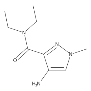 4-Amino-N,N-diethyl-1-methyl-1H-pyrazole-3-carboxamide结构式