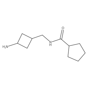 N-[(3-aminocyclobutyl)methyl]cyclopentanecarboxamide Structure
