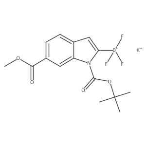 Potassium (1-(tert-butoxycarbonyl)-6-(methoxycarbonyl)-1H-indol-2-yl)trifluoroborate Structure