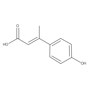 3-(4-Hydroxyphenyl)but-2-enoic acid结构式