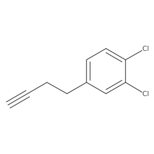 4-(But-3-yn-1-yl)-1,2-dichlorobenzene结构式