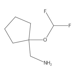 (1-(Difluoromethoxy)cyclopentyl)methanamine Structure