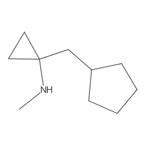 1-(cyclopentylmethyl)-N-methylcyclopropan-1-amine Structure
