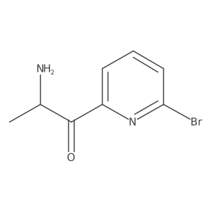 2-Amino-1-(6-bromopyridin-2-yl)propan-1-one结构式