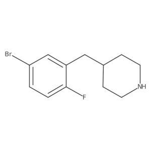 4-(5-Bromo-2-fluorobenzyl)piperidine Structure