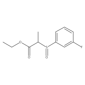Ethyl 2-(3-fluorobenzenesulfinyl)propanoate Structure