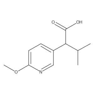 2-(6-Methoxypyridin-3-yl)-3-methylbutanoic acid结构式