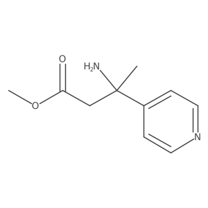 Methyl 3-amino-3-(pyridin-4-yl)butanoate结构式