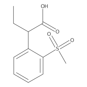 2-(2-Methanesulfonylphenyl)butanoic acid结构式