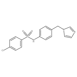 4-Chloro-N-[4-(1H-imidazol-1-ylmethyl)phenyl]benzenesulfonamide Structure