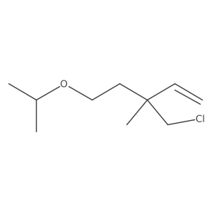 3-(Chloromethyl)-3-methyl-5-(propan-2-yloxy)pent-1-ene结构式
