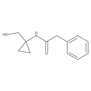 N-(1-(Hydroxymethyl)cyclopropyl)-2-phenylacetamide结构式
