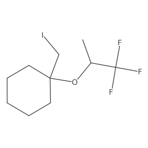 1-(Iodomethyl)-1-[(1,1,1-trifluoropropan-2-yl)oxy]cyclohexane结构式