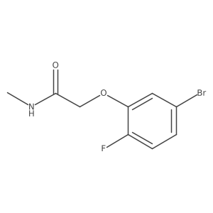 2-(5-Bromo-2-fluorophenoxy)-N-methylacetamide Structure