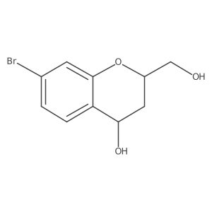(4S)-7-Bromo-2-(hydroxymethyl)chroman-4-ol结构式