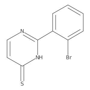 2-(2-Bromophenyl)-3,4-dihydropyrimidine-4-thione Structure