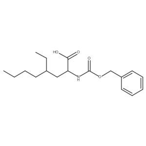 2-{[(Benzyloxy)carbonyl]amino}-4-ethyloctanoic acid Structure