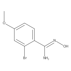 2-Bromo-N-hydroxy-4-methoxybenzimidamide Structure