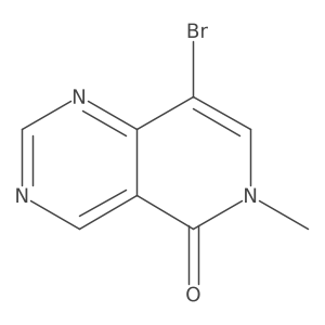 8-Bromo-6-methylpyrido[4,3-d]pyrimidin-5-one结构式