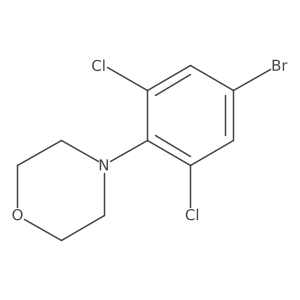 4-(4-Bromo-2,6-dichlorophenyl)morpholine结构式