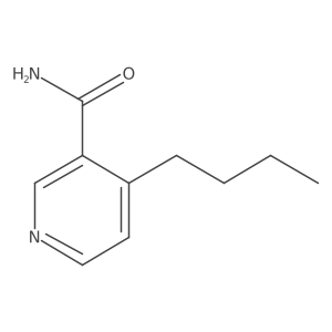 4-Butylpyridine-3-carboxamide结构式