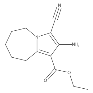 ethyl 2-amino-3-cyano-6,7,8,9-tetrahydro-5H-pyrrolo[1,2-a]azepine-1-carboxylate Structure