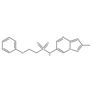 N-(2-methylpyrazolo[1,5-a]pyrimidin-6-yl)-2-phenoxyethanesulfonamide Structure