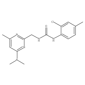 1-(2-Chloro-4-methylphenyl)-3-((4-(dimethylamino)-6-methylpyrimidin-2-yl)methyl)urea Structure