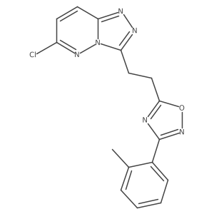 5-(2-{6-Chloro-[1,2,4]triazolo[4,3-b]pyridazin-3-yl}ethyl)-3-(2-methylphenyl)-1,2,4-oxadiazole结构式
