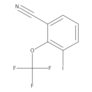 3-Iodo-2-(trifluoromethoxy)benzonitrile Structure