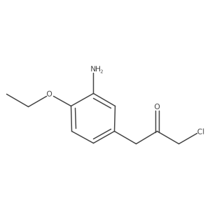 1-(3-Amino-4-ethoxyphenyl)-3-chloropropan-2-one结构式