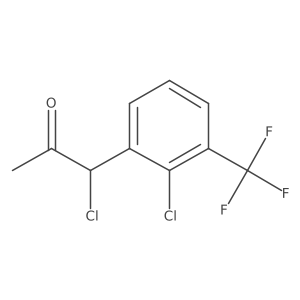 1-Chloro-1-(2-chloro-3-(trifluoromethyl)phenyl)propan-2-one Structure