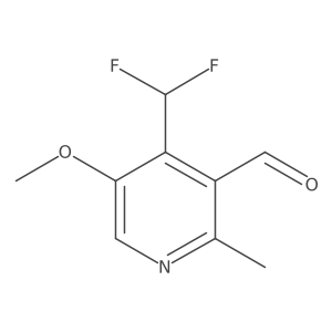 4-(Difluoromethyl)-5-methoxy-2-methylnicotinaldehyde Structure