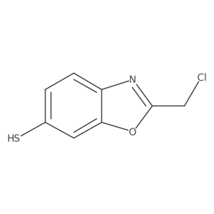2-(Chloromethyl)-6-mercaptobenzo[d]oxazole结构式