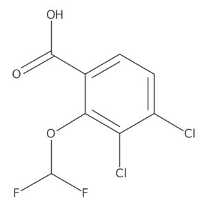 3,4-Dichloro-2-(difluoromethoxy)benzoic acid结构式
