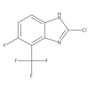 2-Chloro-5-fluoro-4-(trifluoromethyl)-1H-1,3-benzimidazole Structure