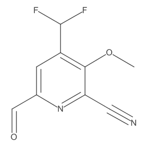 4-(Difluoromethyl)-6-formyl-3-methoxypicolinonitrile Structure