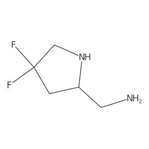 (S)-(4,4-Difluoropyrrolidin-2-yl)methanamine Structure